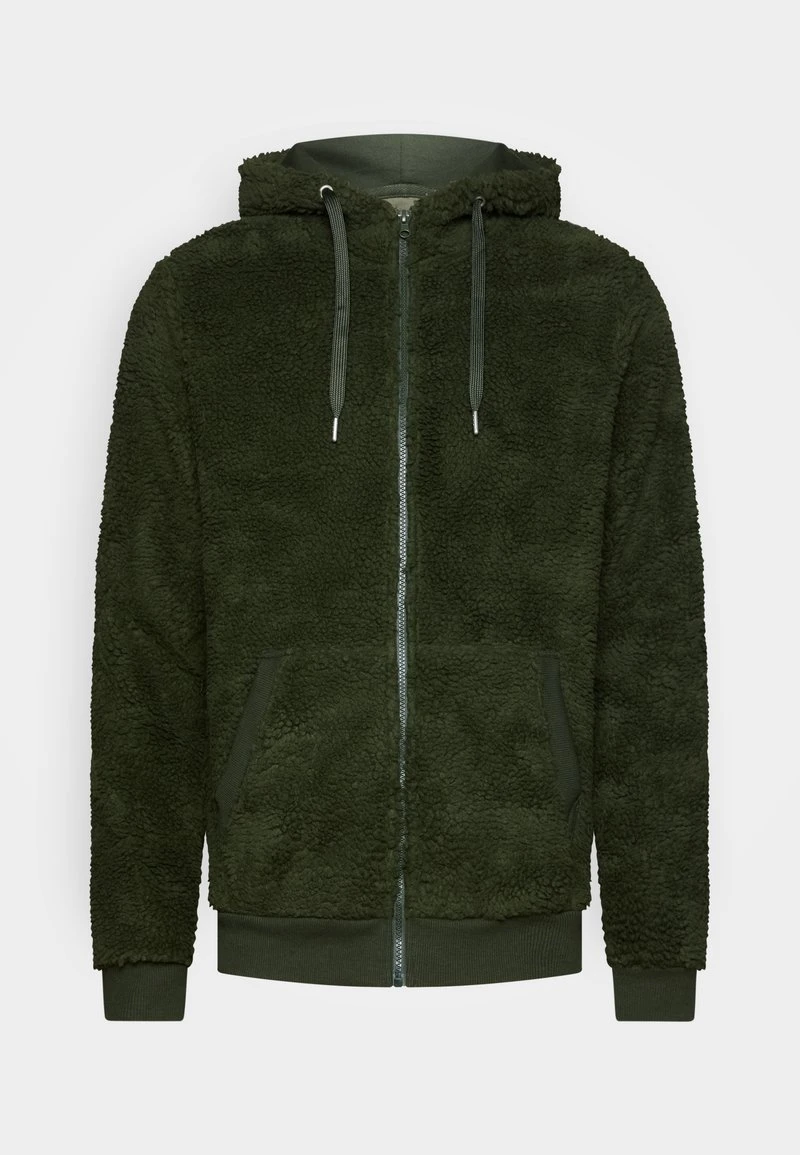 Pier One BORG ZIP-UP JACKET - Fleecejacke - Dark Green 4 Pier One BORG ZIP-UP JACKET - Fleecejacke - Dark Green – Bild 4