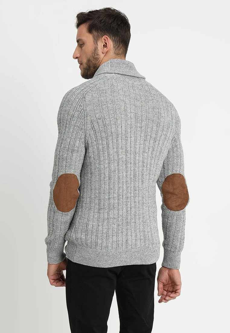 Pier One Strickjacke - Mottled Dark Grey 3 Pier One Strickjacke - Mottled Dark Grey – Bild 3