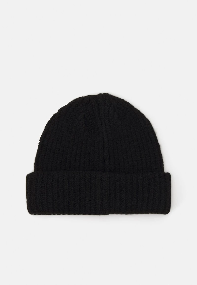Pier One SHORT MICRO BEANIE UNISEX - Mütze - Black 2 Pier One SHORT MICRO BEANIE UNISEX - Mütze - Black – Bild 2