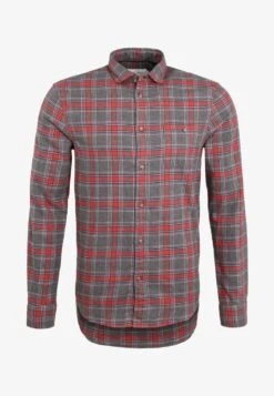 Pier One Hemd - Grey/coral -Pier One 3c54537d480e44568ceab76ddefde4e0