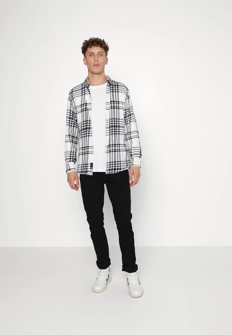 Pier One 5 PACK - Langarmshirt - Blue/white/beige/olive 1 Pier One 5 PACK - Langarmshirt - Blue/white/beige/olive