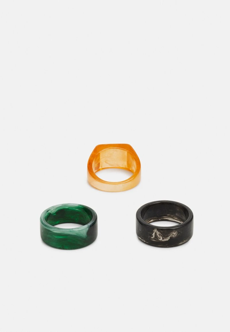Pier One 3 PACK - Ring - Black/green/orange 2 Pier One 3 PACK - Ring - Black/green/orange – Bild 2