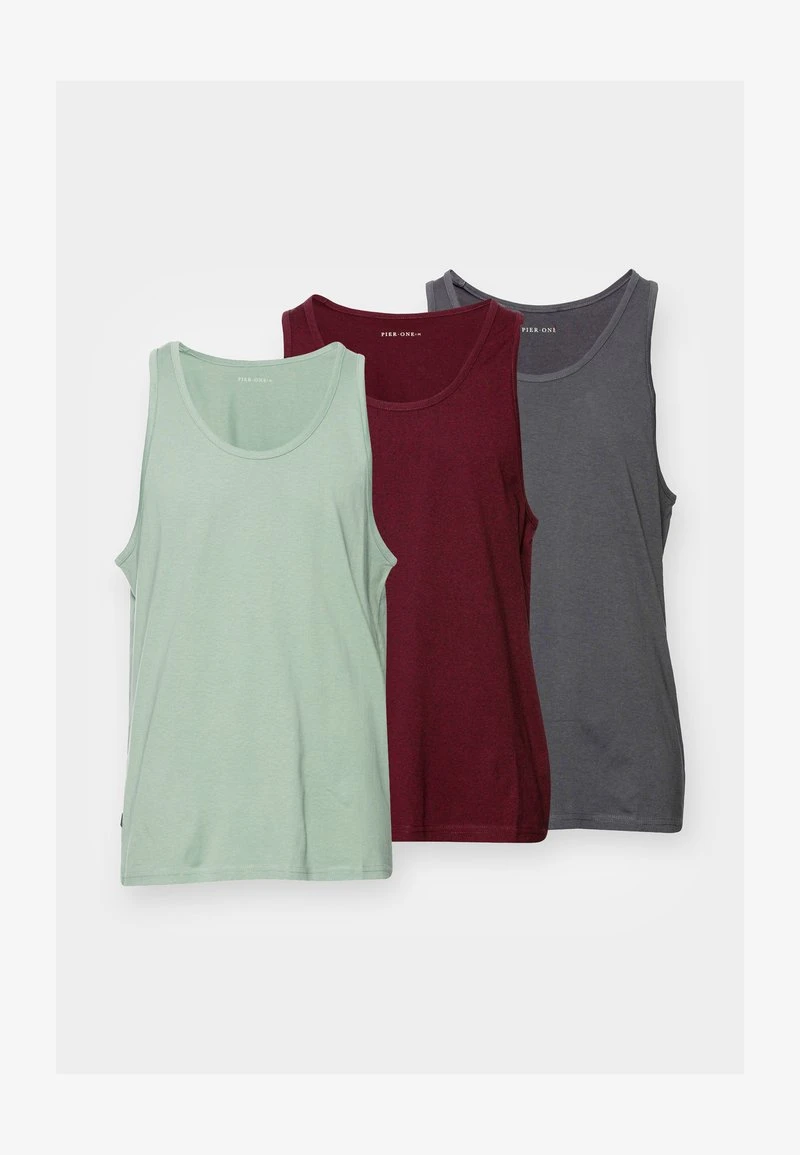 Pier One 3 PACK - Top - Dark Grey / Green / Bordeaux 6 Pier One 3 PACK - Top - Dark Grey / Green / Bordeaux – Bild 6