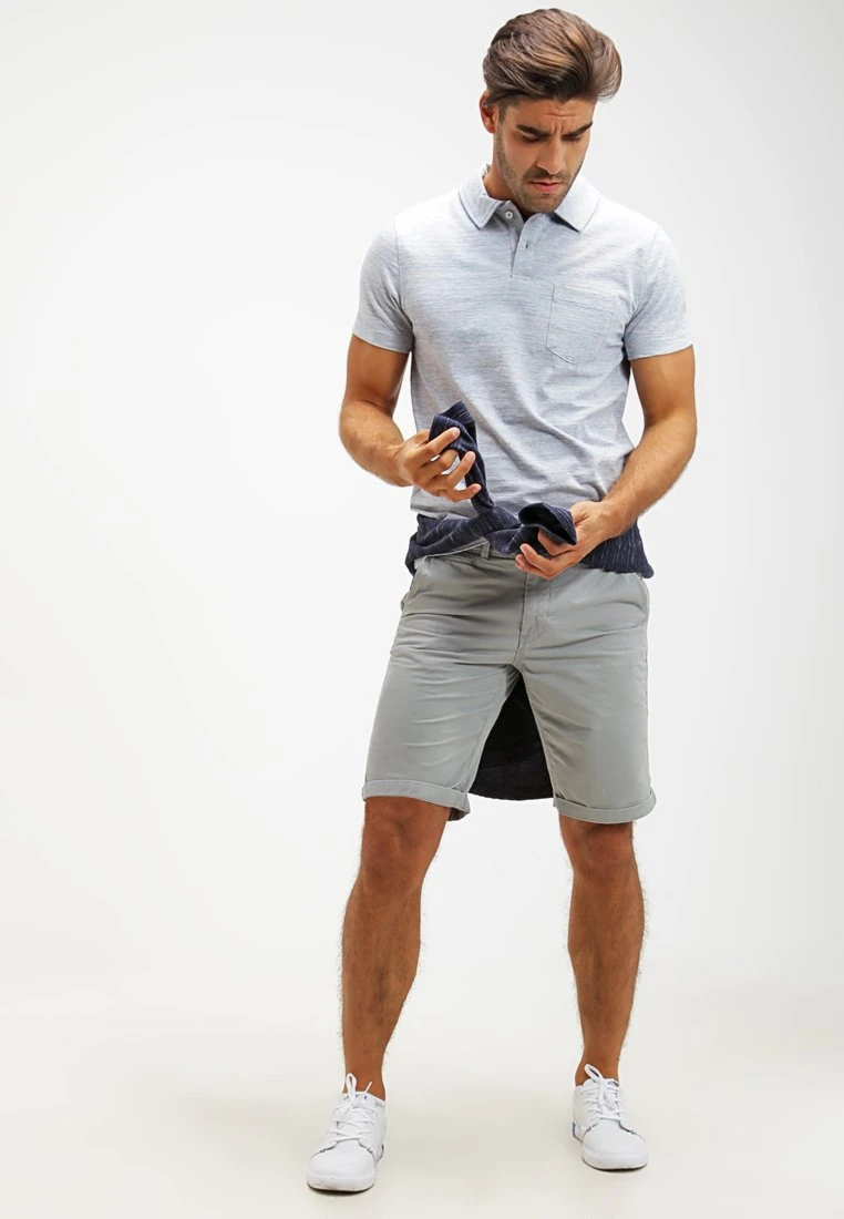 Pier One Poloshirt - Light Blue Melange 2 Pier One Poloshirt - Light Blue Melange – Bild 2