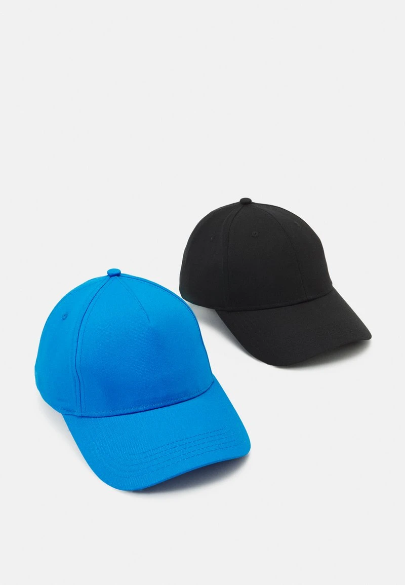 Pier One UNISEX 2 PACK - Cap - Black/blue 1 Pier One UNISEX 2 PACK - Cap - Black/blue