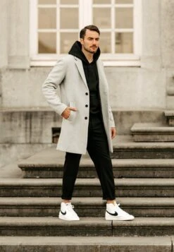 Pier One Klassischer Mantel - Grey -Pier One 6234ec72212c42e0af872e2fd5745294