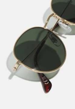 Pier One UNISEX - Sonnenbrille - Gold-coloured/green -Pier One 757cc522f0d64d40943756228eeb0e2f