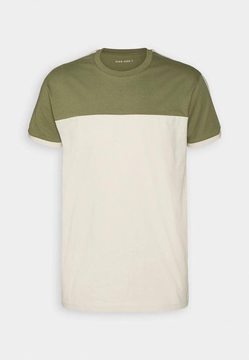 Pier One T-Shirt Print - Khaki/off-white 4 Pier One T-Shirt Print - Khaki/off-white – Bild 4