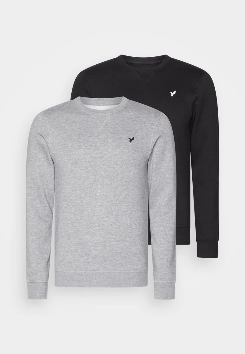 Pier One Sweatshirt - Black/mottled Grey 6 Pier One Sweatshirt - Black/mottled Grey – Bild 6