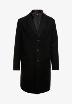 Pier One Klassischer Mantel - Black -Pier One 89beb77879e74642a3f46a6222d3711f