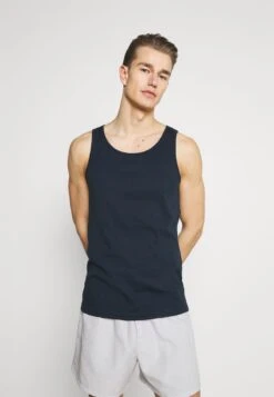 Pier One 3 PACK - Unterhemd/-shirt - Dark Blue/bordeaux/off-white -Pier One 8d191badfd5740d09b9c0a104aabe78c