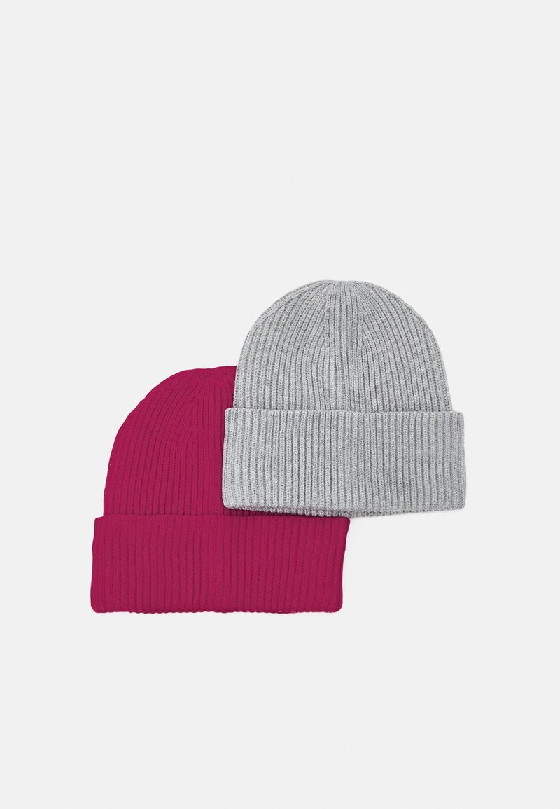 Pier One UNISEX 2 PACK - Mütze - Red/grey 4 Pier One UNISEX 2 PACK - Mütze - Red/grey – Bild 4