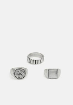 Pier One 3 PACK - Ring - Silver-coloured
