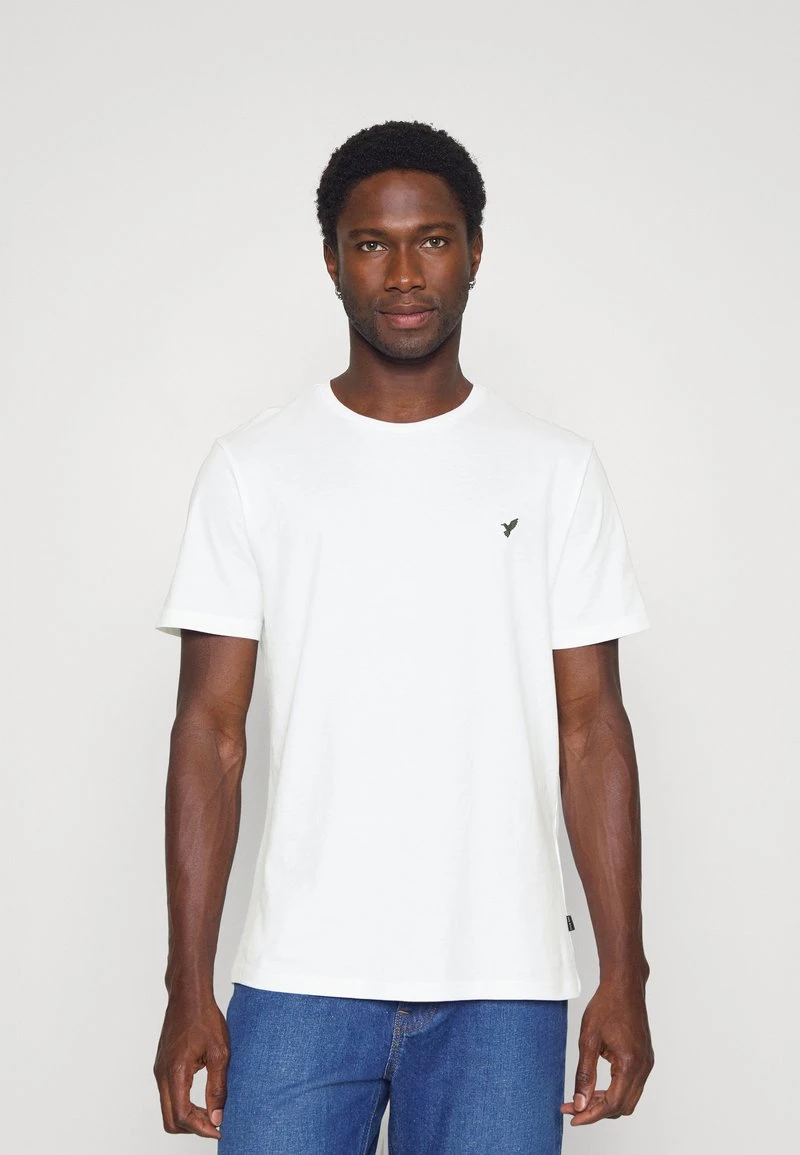 Pier One 5 PACK - T-Shirt Basic - White/blue/stone 2 Pier One 5 PACK - T-Shirt Basic - White/blue/stone – Bild 2