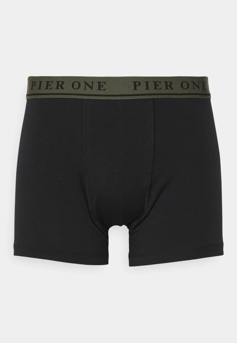 Pier One 5 PACK - Panties - Black/khaki 2 Pier One 5 PACK - Panties - Black/khaki – Bild 2