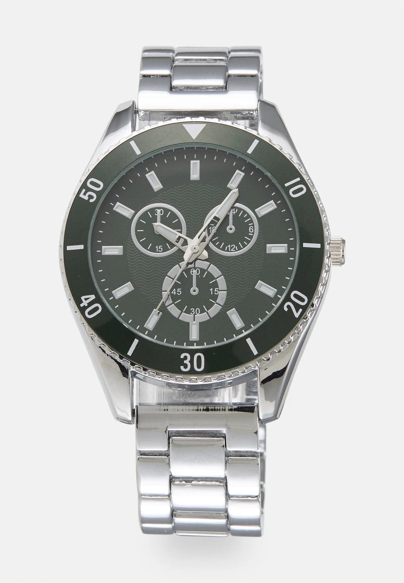 Pier One UNISEX - Uhr - Silver-coloured/green 5 Pier One UNISEX - Uhr - Silver-coloured/green – Bild 5