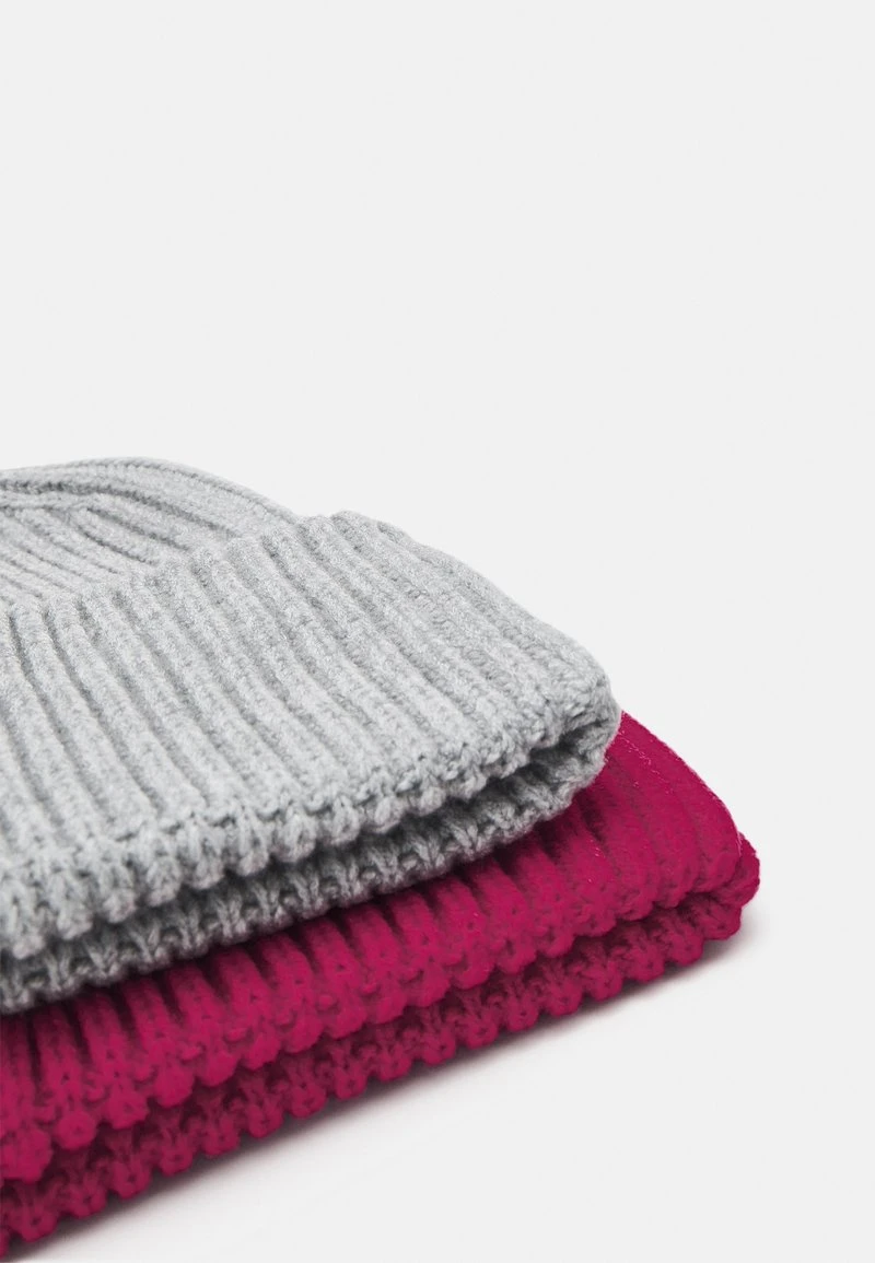 Pier One UNISEX 2 PACK - Mütze - Red/grey 3 Pier One UNISEX 2 PACK - Mütze - Red/grey – Bild 3