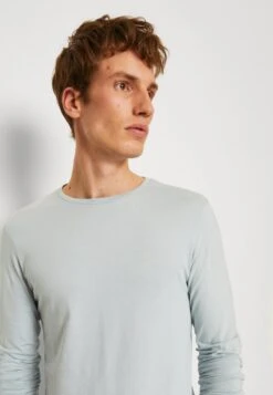 Pier One 2 PACK - Langarmshirt - Light Blue/dark Blue -Pier One d315311a1b6348f89442cc5ec2361513