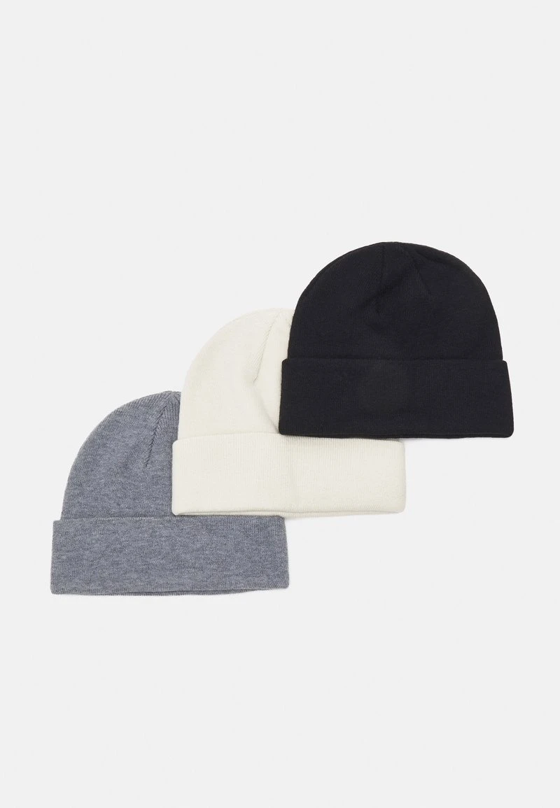 Pier One 3 PACK UNISEX - Mütze - Black/grey/white 2 Pier One 3 PACK UNISEX - Mütze - Black/grey/white – Bild 2