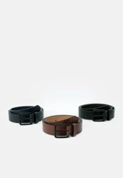 Pier One 3 PACK UNISEX - Gürtel - Black/brown /cognac -Pier One ee37423f2185415eafccaa9aac4ff94e 2
