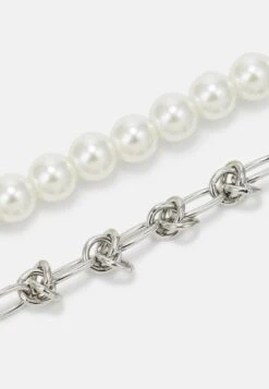 Pier One 2 PACK UNISEX - Halskette - Silver -Pier One f0386c66f33643f9a20dceab9586d469